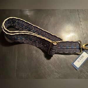Parker Thatch Blue and Cream Woven Strap